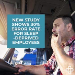 New Study Shows 30% Error Rate for Sleep Deprived Employees