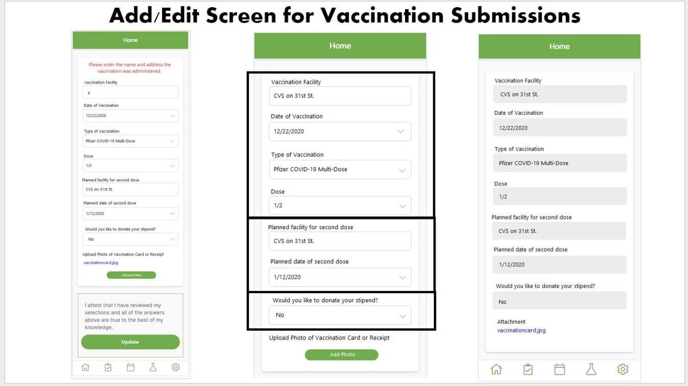 Vaccine record overview